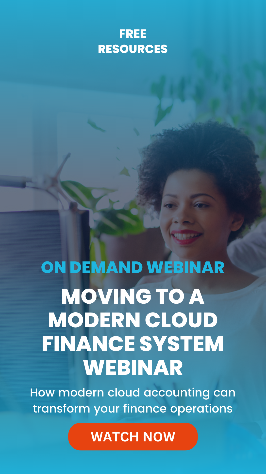 Promotional Banner - Moving to a Modern Cloud Finance System On Demand Webinar Oct 23