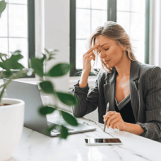Stressed finance team