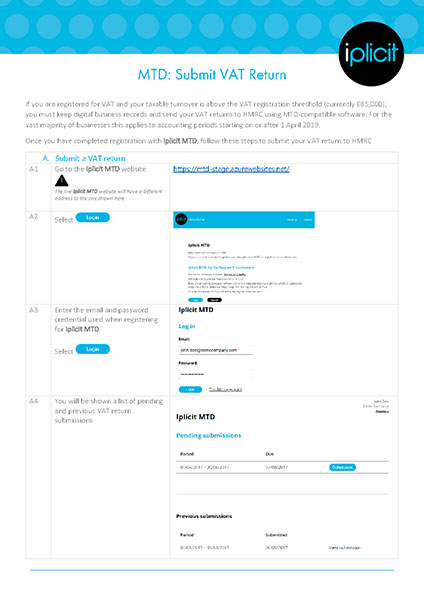 MTD Submitting Form