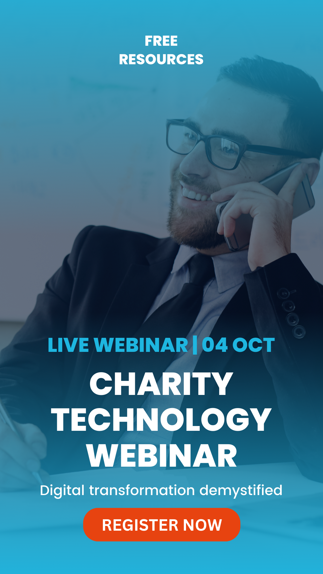 Promotional Banner - Charity Technology Webinar Oct 23