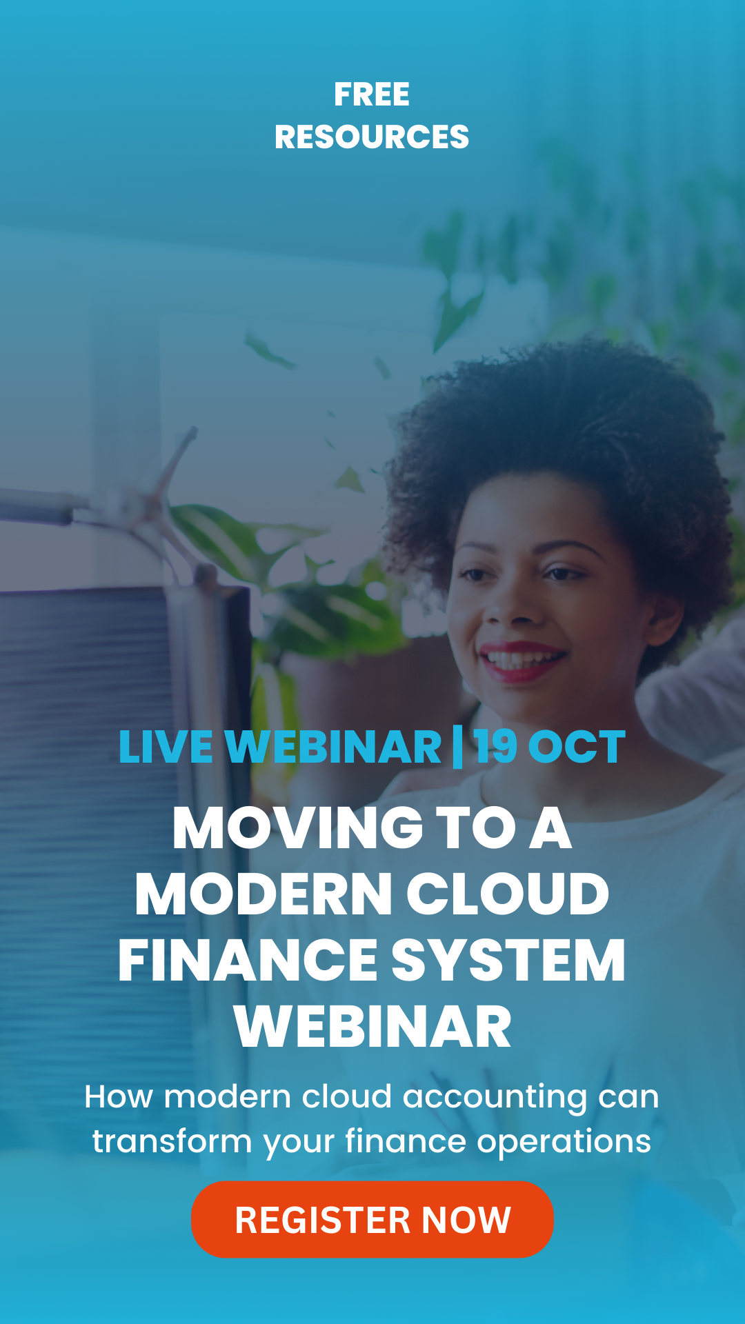 Promotional Banner - Moving to a Modern Cloud Finance System Webinar Oct 23