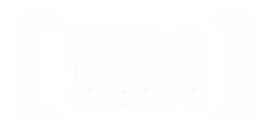 National Theatre Scotland White Logo