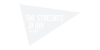 The Students Union at UWE White Logo