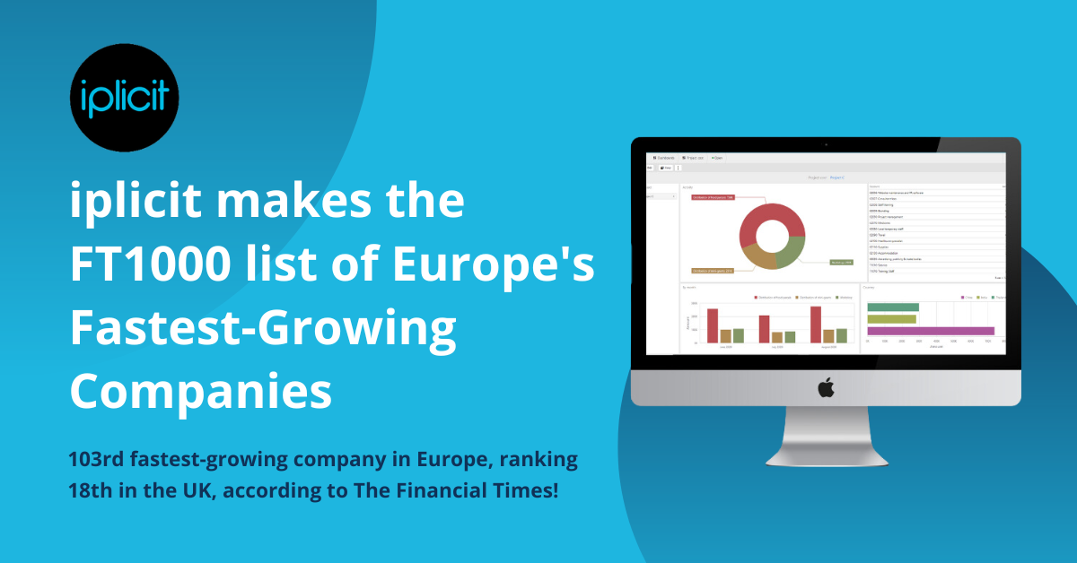 iplicit named one of UK’s 20 fastest-growing companies in FT1000 list